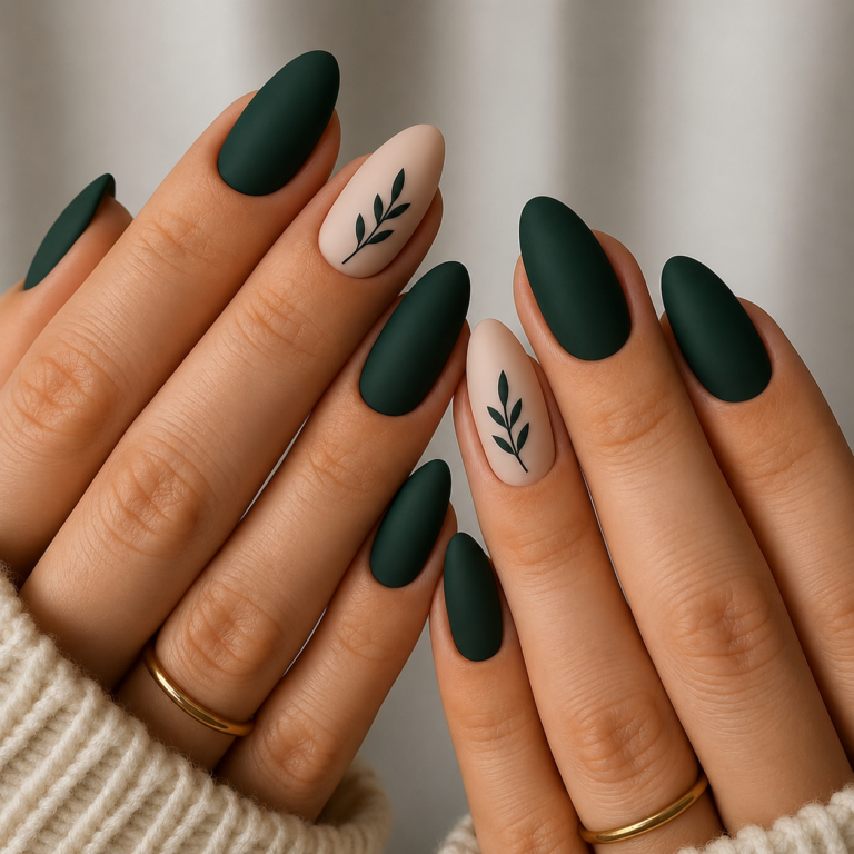 Matte Forest Green Almond Nails: 10 Stunning Ideas for 2026