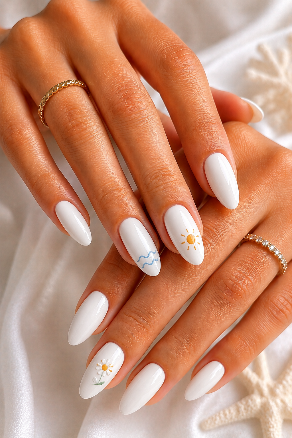 white minimalist summer nails 2026